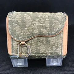 Christian Dior　ディオール　三つ折り財布　サドル　トロッター　1467