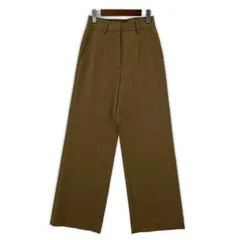 MM6 エムエムシックス タック ワイド トラウザーパンツ size36/ブラウン