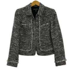 Brooks Brothers ブルックスブラザーズ ツイード フリンジジャケット size0/ブラック系のサムネイル