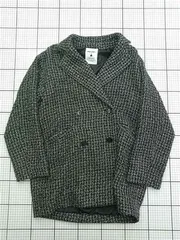 ◇ ⊇ niko and … ニコアンド ダブルボタンピーコート グレー系 サイズ表記なし レディース E  【1603230028814】