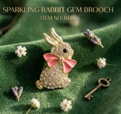 【B139】北欧風 ヴィンテージ 猫 ブローチ 花 ビジュー レトロ アンティーク エナメル 宝石