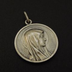 フランスアンティーク ESCUDERO作 ルルドの聖母 マリア メダイ | Mercari