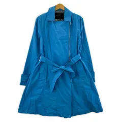 DOUBLE STANDARD CLOTHING ダブルスタンダードクロージング ベルト付き ナイロン ジップコート sizeF/ライトブルー