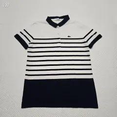 ラコステ レディース ストライプ カラ Tシャツ 38