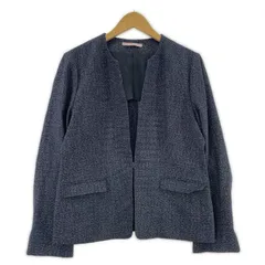 LES MUES レミューノーカラージャケット size11/ネイビー