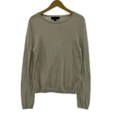 ZARA ザラ ラウンドネックニット sizeEUR/USA L/ライトグレー
