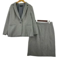 INDIVI インディヴィ ジャケット タイトスカートセットアップ size13/ライトグレー