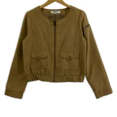 NATURAL BEAUTY BASIC ナチュラルビューティーベーシック フェイクスエードブルゾン sizeM/キャメルのサムネイル