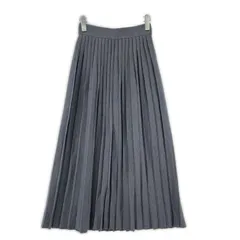 BEAMS HEART ビームスハート ニットプリーツスカート sizeS/グレー