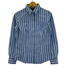 TOMMY HILFIGER トミー ヒルフィガー ストライプ長袖シャツ size4/ブルー系