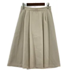 UNTITLED アンタイトル   タックスカート size2/ライトベージュ