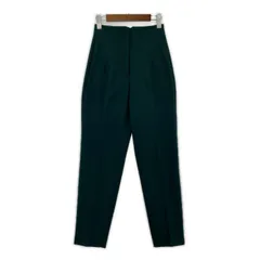 ZARA ザラ ハイウエスト テーパードパンツ sizeEUR XS/ダークグリーン