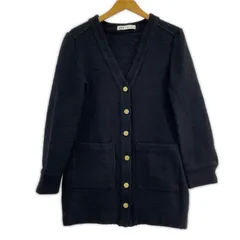 ZARA ザラ Vネック ツイードジャケット sizeEUR S/ブラック