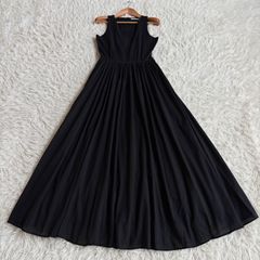 24SS✨anuans ピンタックデザインワンピース Aライン フレア ロング