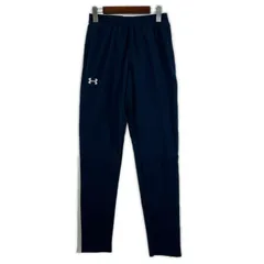 美品  UNDER ARMOUR アンダーアーマー タグ付き トラックパンツ sizeSM/ネイビー×ホワイト