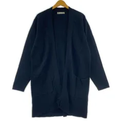 nano universe ナノ ユニバース ニット ロングカーディガン sizeL/ブラック