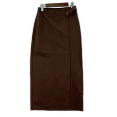 ZARA ザラ フロントスリット ロングスカート sizeEUR S/ブラウン