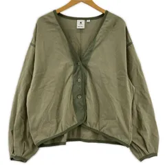 niko and... ニコアンド Ⅴネックカーディガン size4/グリーン系