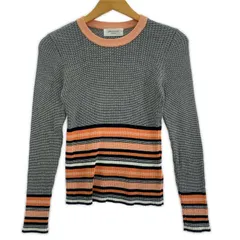 OPAQUE CLIP オペークドットクリップ 配色 ボーダーニット size36/ブラック系