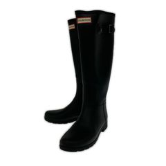 HUNTER ロングレインブーツ 黒 WFT2200RMA UK6 美品 - メルカリ