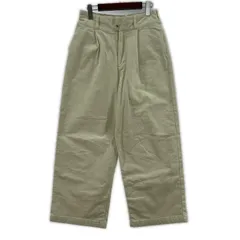 Johnbull ジョンブル タック コーデュロイ ワイドパンツ sizeM/アイボリー