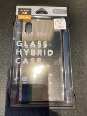 PG-18YGT02SV iPhone XR用 ｶﾞﾗｽﾊｲﾌﾞﾘｯﾄﾞｹｰｽ ｼﾙﾊﾞｰ pga-46251【B】