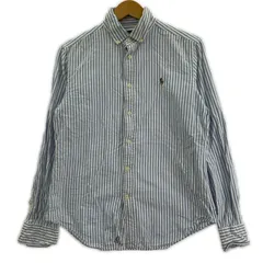 POLO RALPH LAUREN ポロ・ラルフローレン ボタンダウン長袖シャツ size8/170/96A/スカイブルー×ホワイト