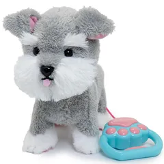 マザーガーデン とことこおさんぽ シュナウザーちゃん 〔動くぬいぐるみ 犬 電子ペット〕361-27767 送料無料 b7792762