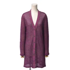 ■美品■Missoni ミッソーニ カーディガン サイズ44 透かし編み ニット ロングカーディガン ブランド古着【中古】20260408/RA8858