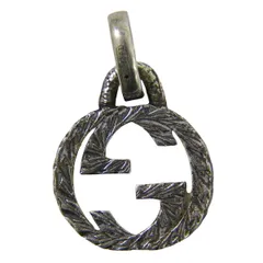 本物 グッチ GUCCI アイコン インターロッキング G Ag925 ペンダントトップ ペントップ シルバー アクセサリー ジュエリー 中古・のサムネイル