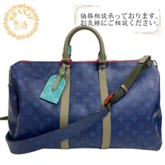 LOUIS VUITTON/ルイヴィトン M43855 キーポル バンドリエール45 モノグラムパシフィック ボストンバッグ ブルー ユニセックス