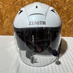 試着のみ！ZENITH YJ-14 ホワイト ジェットヘルメット - メルカリ