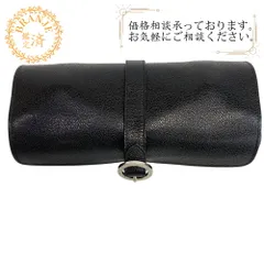 BVLGARI ブルガリ ジュエリーケース マルチケース  2点セット ストラップ ブルガリブルガリ レザー アクセサリーポーチ ブラック レディースのサムネイル