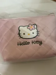 ハローキティ 50周年 キルト スクエア ポーチ