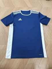アディダス CLIMALITE 半袖 Tシャツ ネイビー/白