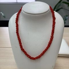 赤珊瑚 薔薇彫刻 ネックレス SILVERクラスプ - メルカリ