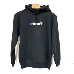 【楠本質店/元住吉】ほぼ未使用品　atmos　アトモス × 駿河台大学　コラボ　HOODIE SWEATSHIRT　SA-001　パーカー　フーディースウェット　サイズ：M　ブラックのサムネイル
