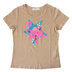 WC26039 美品 KEITA MARUYAMA ケイタマルヤマ 半袖 Tシャツ 1 ベージュ 猫 プリントのサムネイル