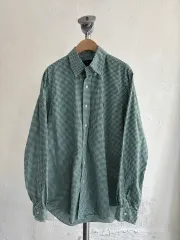 POLO ポロ ラルフローレン 新モデル グリーン ギンガムチェック コットン シャツ