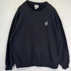 古着 チャンピオン Champion スウェット トレーナー クルーネック 大きいサイズ プルオーバー 刺繍 2XL  ブラック メンズ