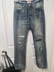 リーバイス 501 ダメージ ウォッシュ デニム