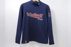 中古 レディース ルコックスポルティフ le coq sportif 長袖シャツ L 紺 ネイビー ハイネック 裏起毛 ストレッチ