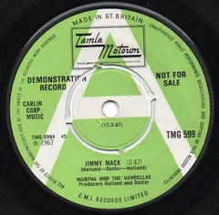 7” Martha Reeves & The Vandellas Jimmy Mack TMG599 Tamla Motown /00080