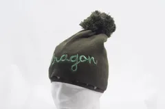 未使用品 ダンスウィズドラゴン DANCE WITH DRAGON ニット帽 フリー カーキ ボンボン付き