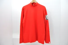 中古 メンズ デサントゴルフ DESCENTE GOLF 長袖シャツ O 赤 ハイネック ストレッチ シンプル