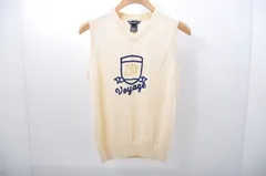中古 レディース ゾーイ ZOY ベスト 40(L) 白 アイボリー Vネック ニット ウール
