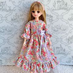 22センチドール服 肩だし袖のワンピース ハートバック - メルカリ