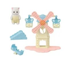 シルバニアファミリー ベイビーランド 風車公園 ペルシアン 猫 チョコレート うさぎ おもちゃ