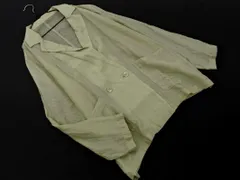 w closet ダブルクローゼット シフォン ダブルボタン テーラード ジャケット sizeF/緑 ■◇ レディースのサムネイル