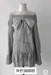 2個 まとめ Cloudemotion リー リボン オフショルダー ニット